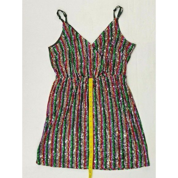 Sanctuary Womens Minidress XLarge Rainbow Prism - Picture 11 of 14